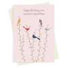 Birds great niece birthday card -  designed by Eloise Hall for Holy Mackerel - 15.7 x 11cm and blank inside, made in the UK