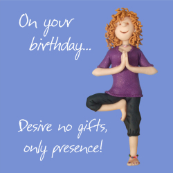 Birthday desire no gifts