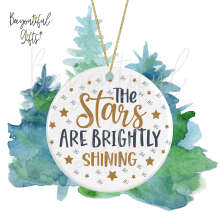 Ceramic Christmas Tree Decoration - The Stars Are Brightly Shining