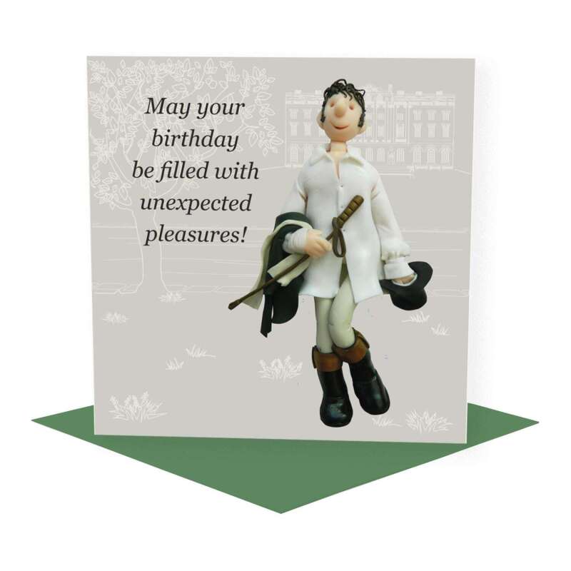 Jane Austen Birthday Card Pack - 5 Cards - Polymer Clay Art by Erica Sturla - Literary Birthday Gift UK