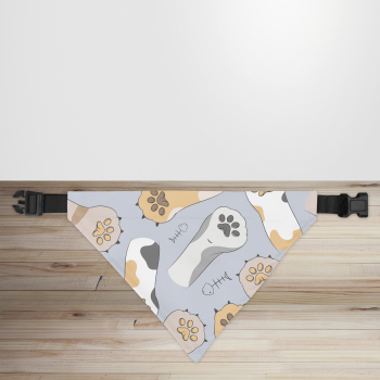 Toe Beans Print Kitten/Cat Bandana