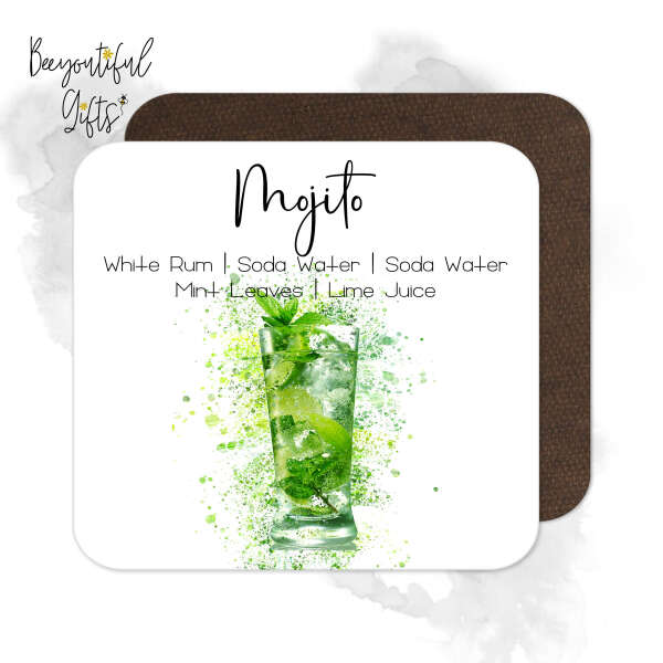 Cocktail Ingredient Coaster - Mojito