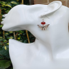 Carnelian Bead Earrings