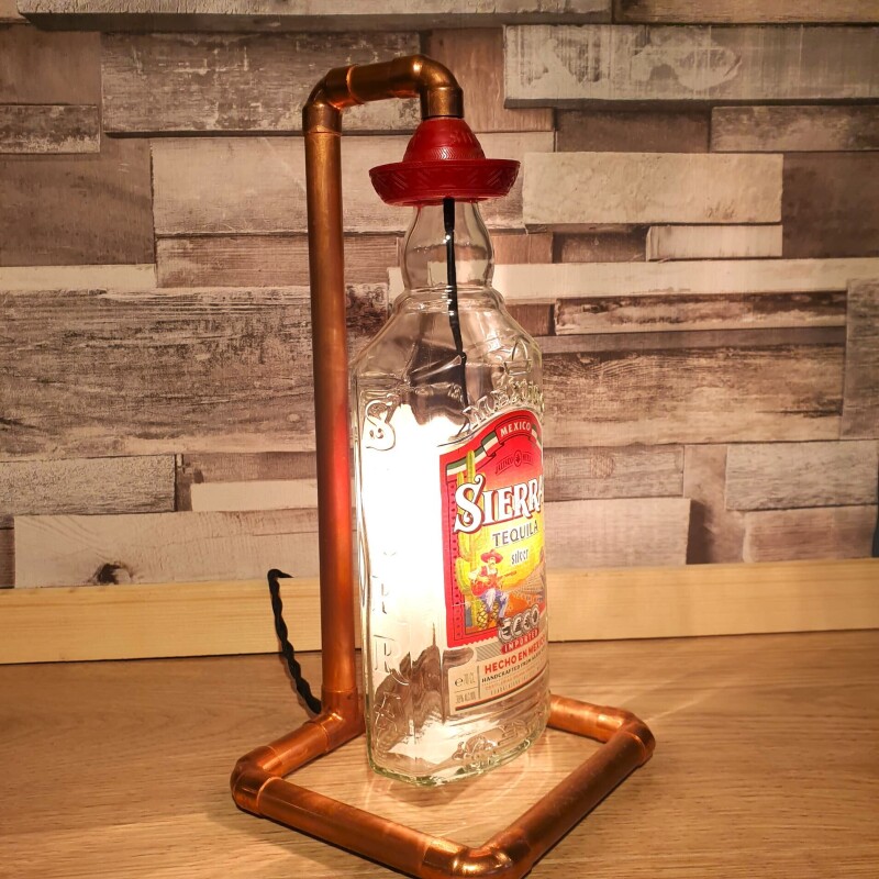 Tequila Single stem copper lamp
