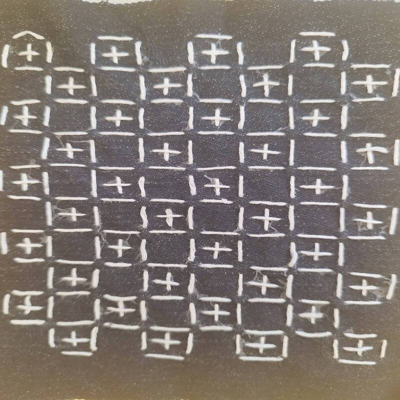 Sashiko Transfers | Removable Visible Mending Transfers | Washable Transfers