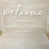 Wedding Welcome Sign / A2 Acrylic Sign / Personalised Sign / Acrylic Welcome Board / Welcome To The Wedding / - A3 CLEAR - Black
