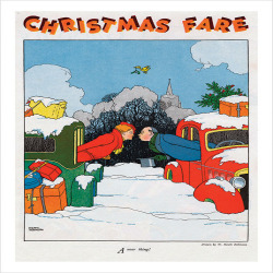 Christmas Heath Robinson - a 17.5 x 12.5cm Christmas Card from Holy Mackerel's Alternative Image Range of Festive Designs.