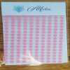 6mm Dot Circle Stickers 200 stickers per sheet - Pink