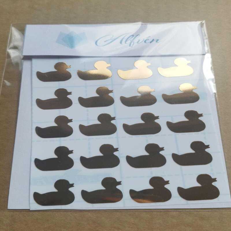 Rubber Duck Golden Stickers - 2