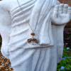 Gold Tiger's Eye sterling Silver Necklace