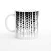 Black Diamond Abstract Mug - Ceramic White