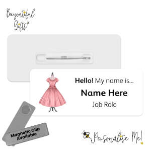 Name Badge - Mannequin Themed