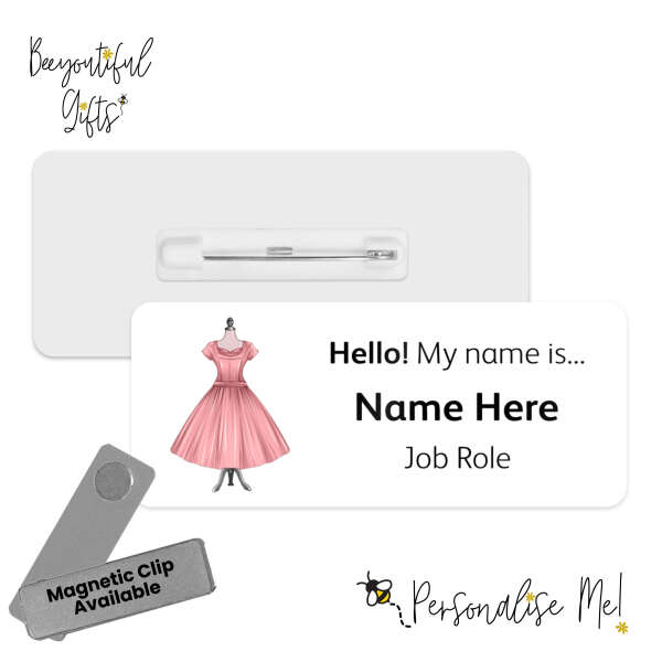 Name Badge - Mannequin Themed - Mannequin 1