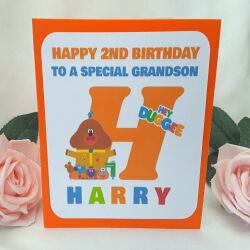 6"  Personalised Hey Duggee Birthday Card,any age/relationship