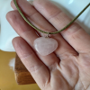Rose Quartz Heart Crystal Necklace
