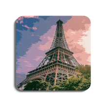 Eiffel Tower - Paris | Global Artwork Wooden Coaster