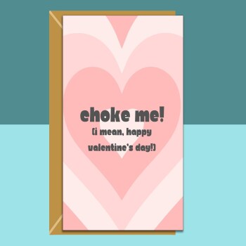 Funny Kinky Valentine's Card For Him or Her, Personalised Inside - For boyfriend, girlfriend, husband, wife, fiance