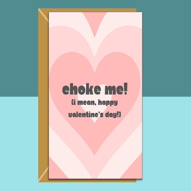 Funny Kinky Valentine's Card â€“ For Him or Her, Personalised Inside - For boyfriend, girlfriend, husband, wife, fiance - Blank inside - Regular - Matte