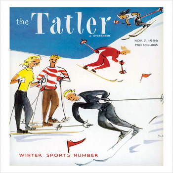 Tatler cover ski-ing downhill