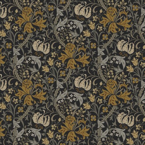 HONEYSUCKLE - GOLD/CHARCOAL