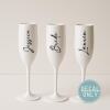 Personalised Wedding Glass Decals / Decal Only / Hen Party Bridesmaid Gifts / Bridal Decals Permanent Vinyl - Black - Name & Role