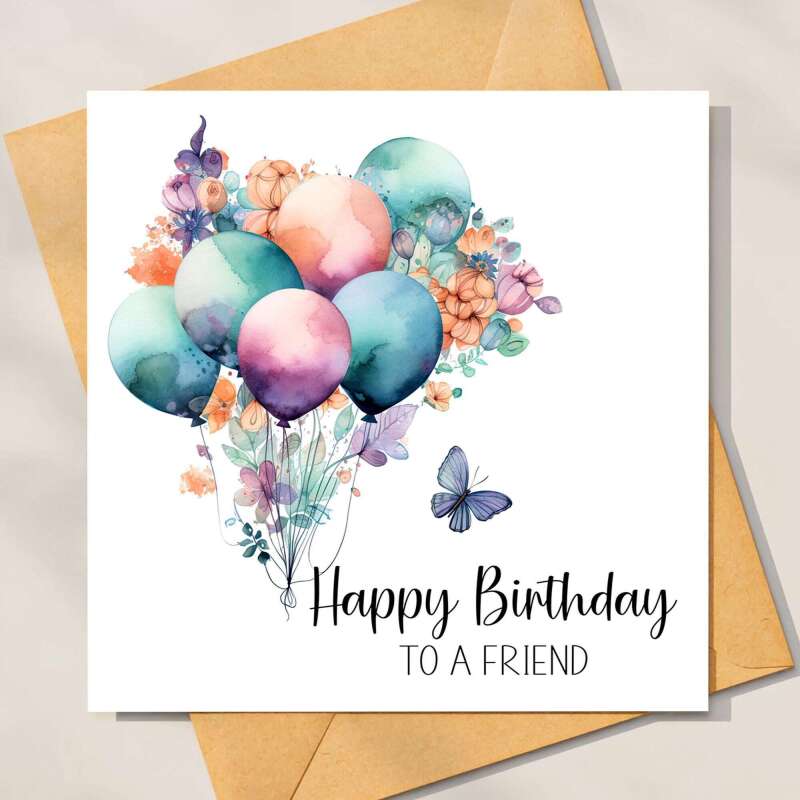 Birthday Card For Friends, Friend Birthday Card, Card for Bestie, Happy Birthday to the kind of Friend everyone wishes they had, Best Friend - Leave it Blank