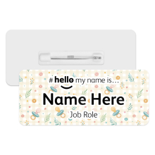 #hello my name is... Name Badge - Pastel Gingham Dummies