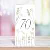Feminine floral 70th birthday greeting card -  designed by Eloise Hall - 15.7 x 11cm and blank inside, made in the UK
