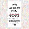 MOTHER'S DAY card from the dog, card from 2 dogs, 3 4 dogs, funny mother's day card, if I we could talk I would tell you I we love you mummy - 1