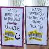 Hilarious Auntie/Uncle Birthday Card - Handcrafted Goodness - Auntie Crossed out