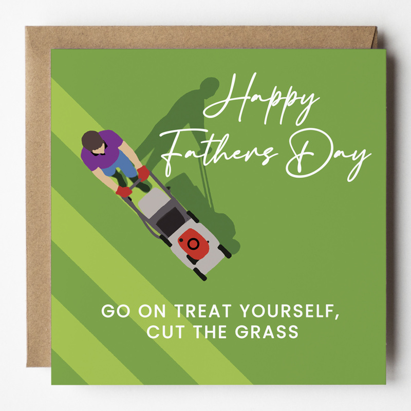 Funny Father’s Day Card – Lawn Mower Joke for Dad – Humorous Card for Garden Lovers & Lawn Enthusiasts
