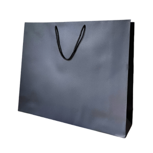 Personalised Luxury Gift Bag with Rope Handles - Black (Matte) - Extra Large (500mm x 420mm x 130mm)