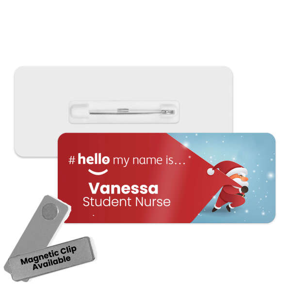 #hello my name is... Name Badge - Santa's Christmas Sack