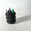 The Renio Pen Holder | Desk Organizer and Pencil Cup Holder - Matte Dark Green
