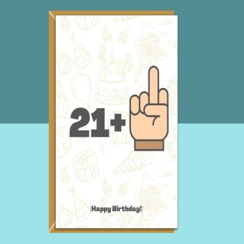 Funny 22nd Birthday Card - For Him or For Her - Can be personalised - for a friend, colleague, brother, or sister turning 22 years old