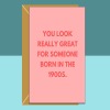Funny personalised birthday card for friend, sister, bestie, cousin, colleague or anyone turning 30, 35, 40, 45, 50, 55, 60 or any 1900s! - Blank inside - Regular