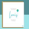 New Nephew Personalised Card - New Baby Customised Card - From Aunt or Uncle - Regular - Matte - Personalised Inside
