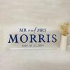 Top Table Wedding Sign / Custom Sign for Wedding Top Table / Wedding Decor / Mr & Mrs Sign - White - Frosted
