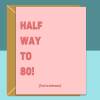 40th Birthday Card - Funny - Personalised - For Her - For Him - Rude 40 Years Old Card - Blank inside - Regular