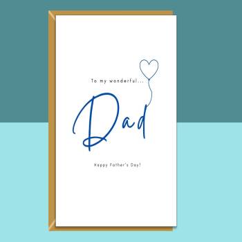 Father's Day Card Personalised inside for your Dad - Perfect Greetings Card this Fathers Day