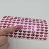 100 Heart Stickers - 1 - Pink