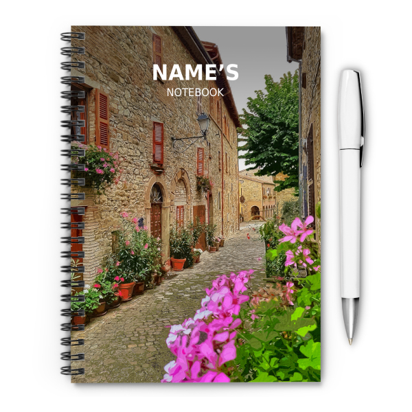 Personalised A5 Artwork Notebook - Frontino - Italy