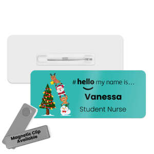 #hello my name is... Name Badge - Christmas Tree