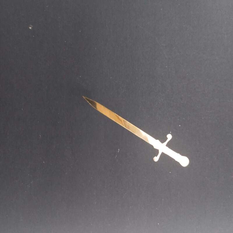 100 Chrome Vinyl Sword stickers - 1 - Gold