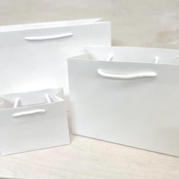Plain Gift Bags for Personalisation / Wedding Bags / Bags for all occasions / White and Black Bags / Paper Gift Bag with Rope Handles