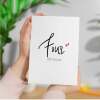 Four Year Anniversary Card For Husband 4 Year Anniversary Card Boyfriend or Girlfriend Wedding Anniversary Card For Wife - Large (5x7) / Blank Message