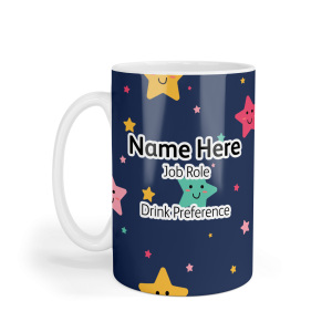 Personalised Ceramic Mug - Cute Stars