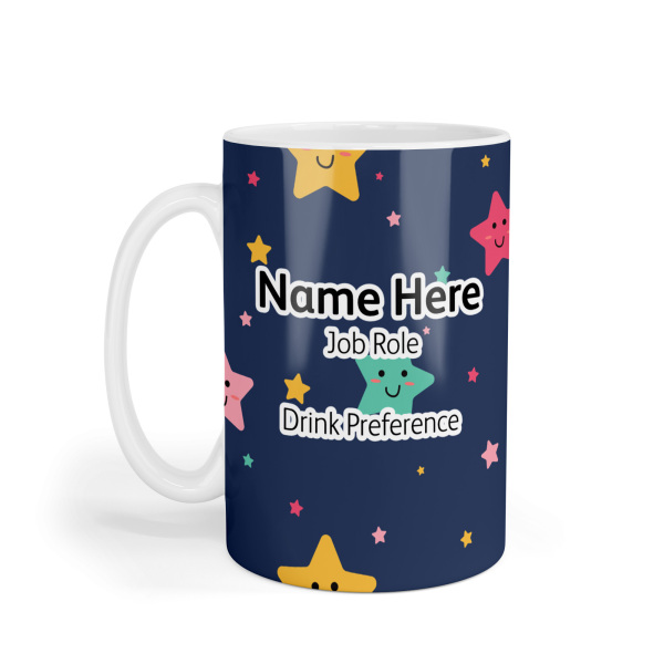 Personalised Ceramic Mug - Cute Stars