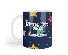 Personalised Ceramic Mug - Cute Stars