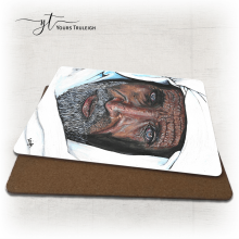 Elderly Moroccan Man - Ceramic Mug, Hardboard Coaster & Placemat Set - Elderly Moroccan Man